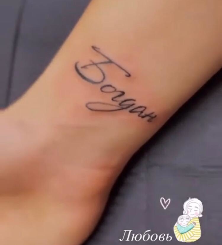 Имя Алена на руке Татуировки
