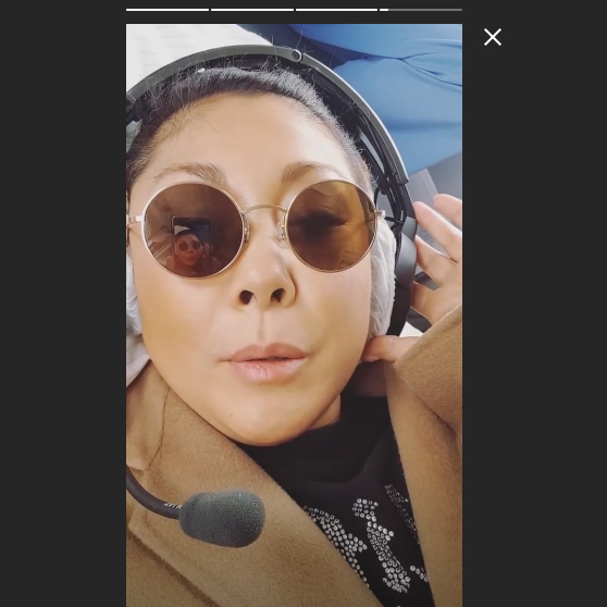 Анита Цой вышла на связь с поклонниками из вертолета ​Фото: «Инстаграм»  