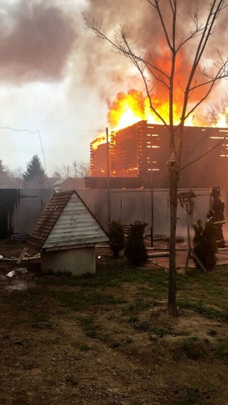 У соседей Гуфа сгорел коттедж&nbsp; Фото: Соцсети 