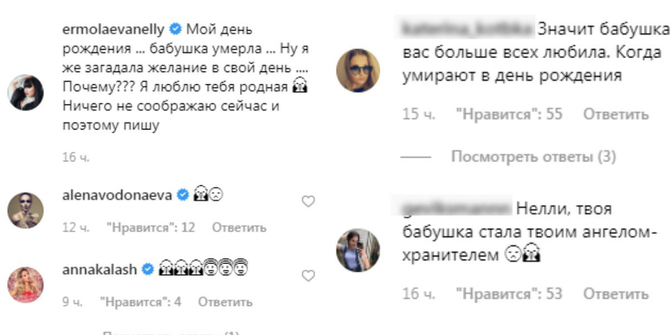 Нелли Ермолаеву поддержали Алёна Водонаева, Анна Калашникова и многочисленные подписчики&nbsp; ​Фото: «Инстаграм»