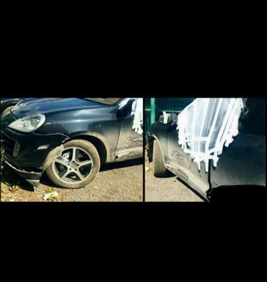 Диана показала разбитый Алёной автомобиль ​Фото: «Инстаграм»  