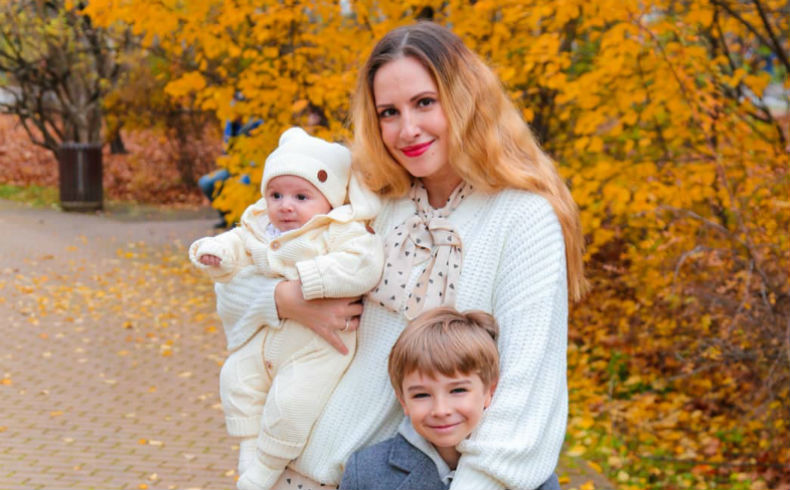 Оля Гажиенко с сыновьями&nbsp; Фото: «Инстаграм» 