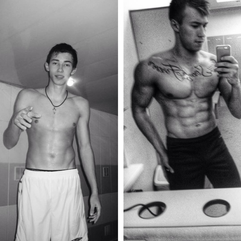 Таким, как на фото слева, Саймон был в 2011 году. К 2015 он уже оброс мускулами ​Фото: «Инстаграм»&nbsp;  