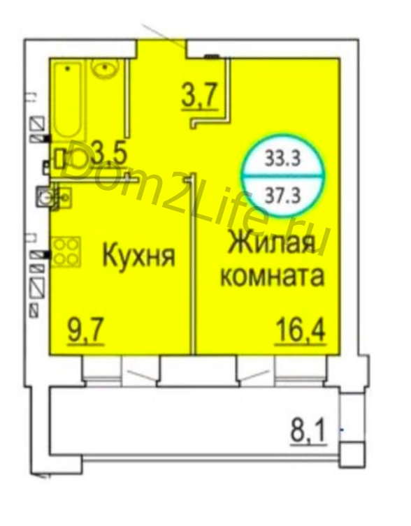 Злата показала планировку своей квартиры ​Фото: Архив Dom2Life.ru 